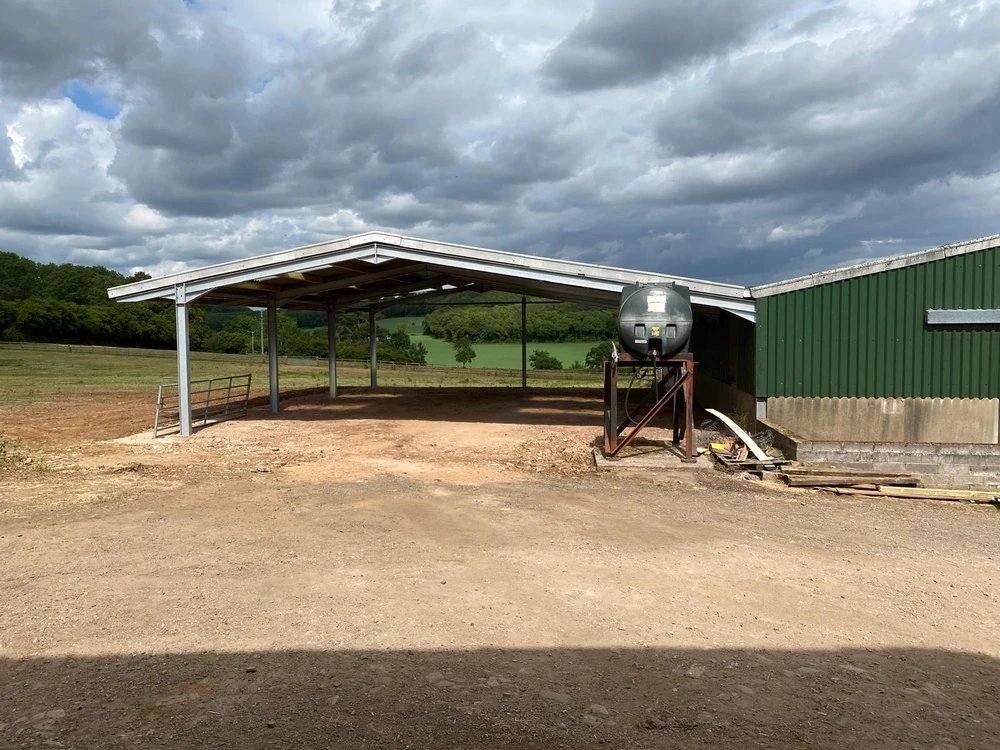 Agricultural Buildings Equine building off side of a stable block - South Wales - DFC Steel Construction Website